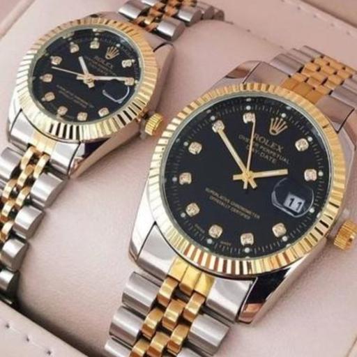 ساعت ست عقربه ای  رولکس Rolex صفحه مشکی